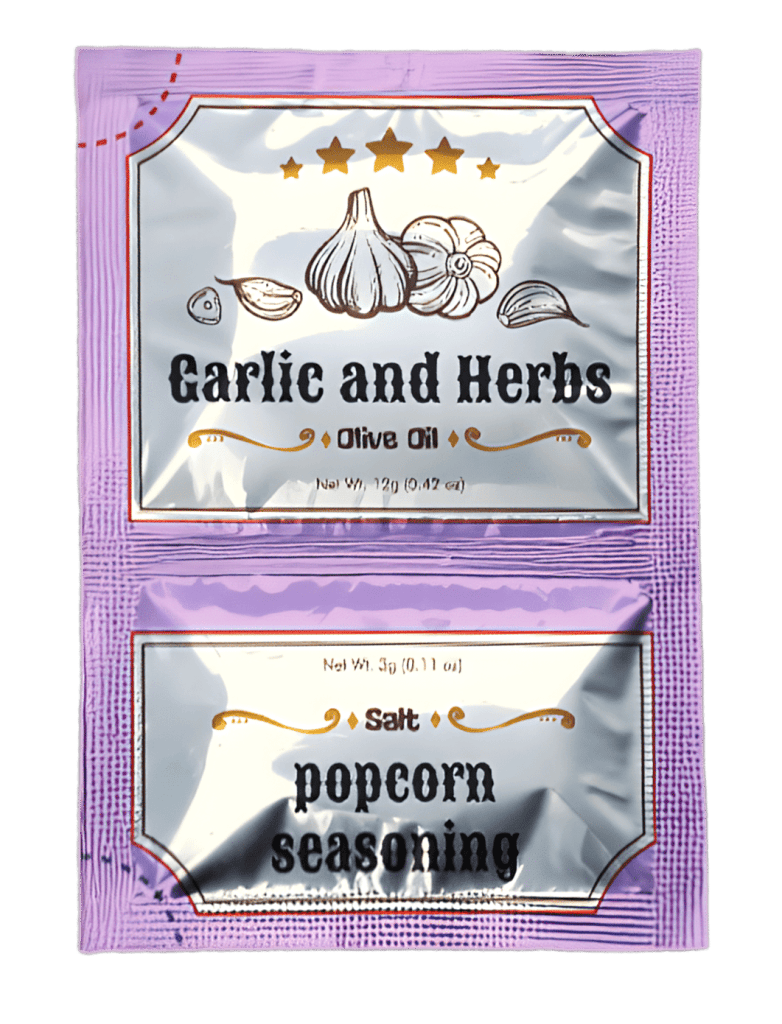 Garlic and Herbs popcorn seasoning for Sweet Robo PopCart